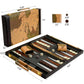 Vovotuzzi Backgammon, Backgammon Sets for Adults, 15" Leather Travel Backgammon Sets - Classic Board Game (World Map Design)
