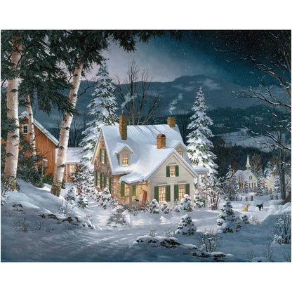 White Mountain 1000 Piece Jigsaw Puzzle, Friends in Winter