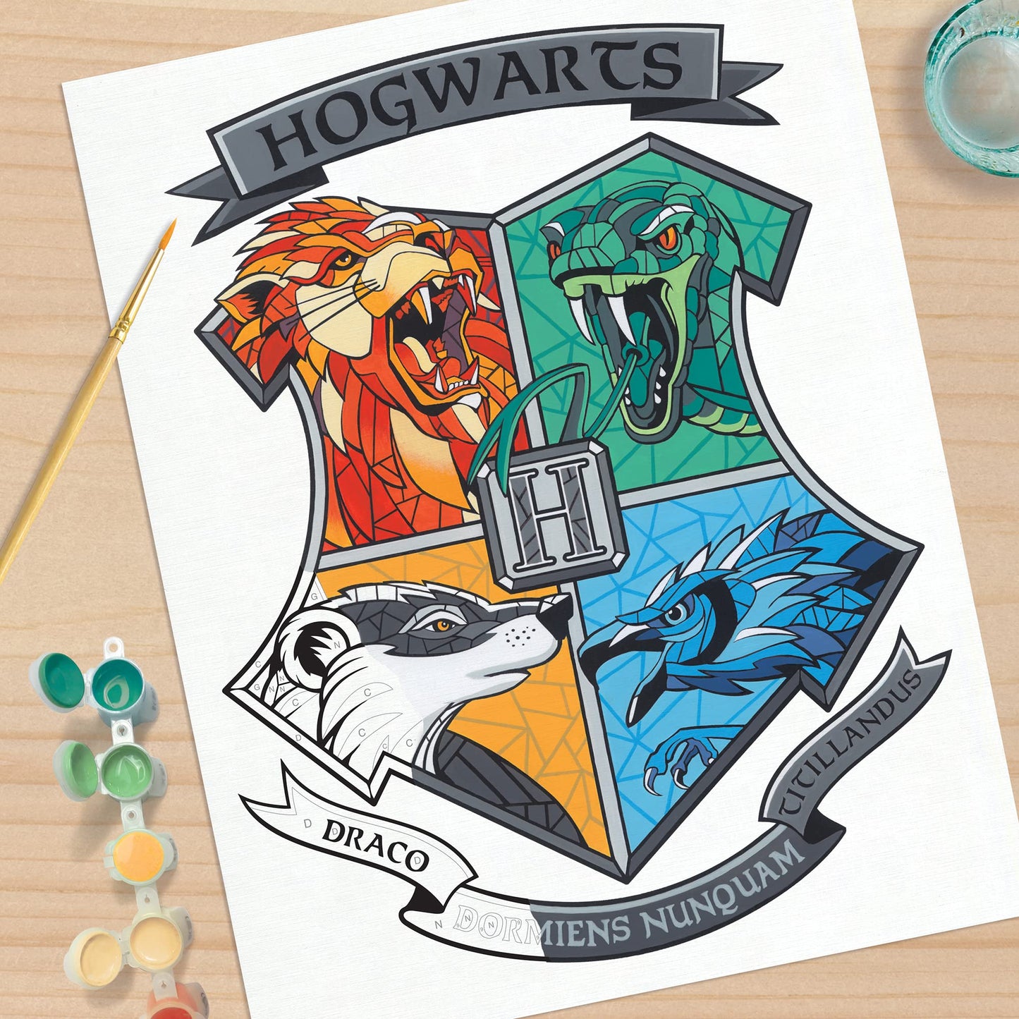 PaintWorks Hogwarts Harry Potter Paint by Number Kit for Adults and Kids