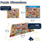 White Mountain 1000 Piece Jigsaw Puzzle Funny Collage, Simple Pleasures