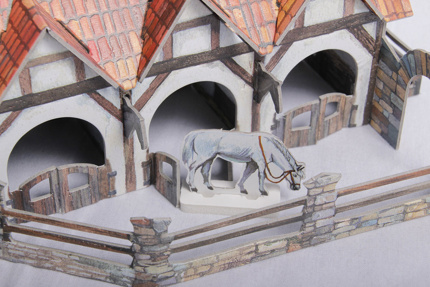 Clever Paper Stable with Figures