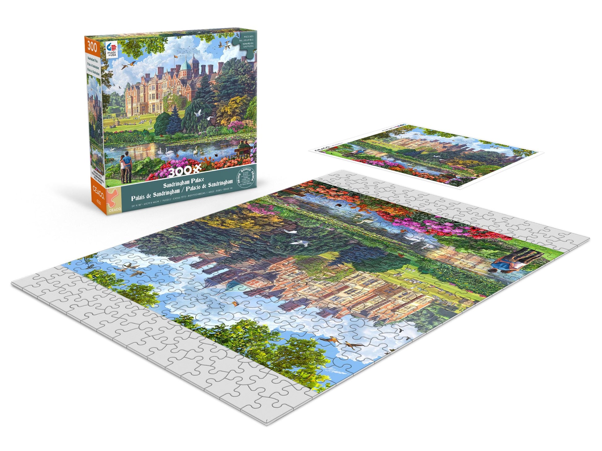Ceaco - Sandringham Palace - 300 Large Piece Jigsaw Puzzle for Adults