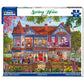White Mountain 1000 Piece Jigsaw Puzzle Fun Colorful, Spring House