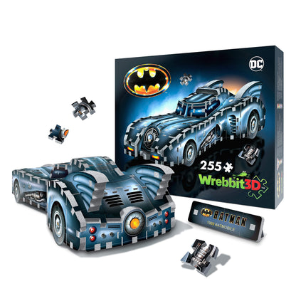 Wrebbit3D Batman 3D Puzzle Model of Batmobile | 255 Jigsaw Puzzle Pieces| Build the Iconic Superhero's Car and Explore Gotham City