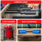 GoSports 48 Inch Game Room Size Foosball Table - Includes 4 Balls and 2 Cup Holders - Black, Oak, or White