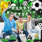 Soccer birthday Party Decorations, Soccer Birthday Party Supplies Kit, Include Sport Themed Birthday banner, Foil Fringe,Hanging Swirls, Soccer