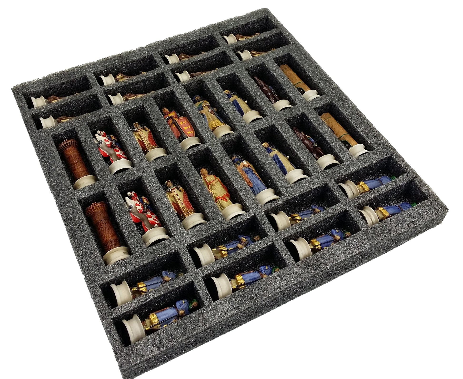 Medieval Times Crusades Chess Men Set Arabians vs Christians Crusade - NO Board