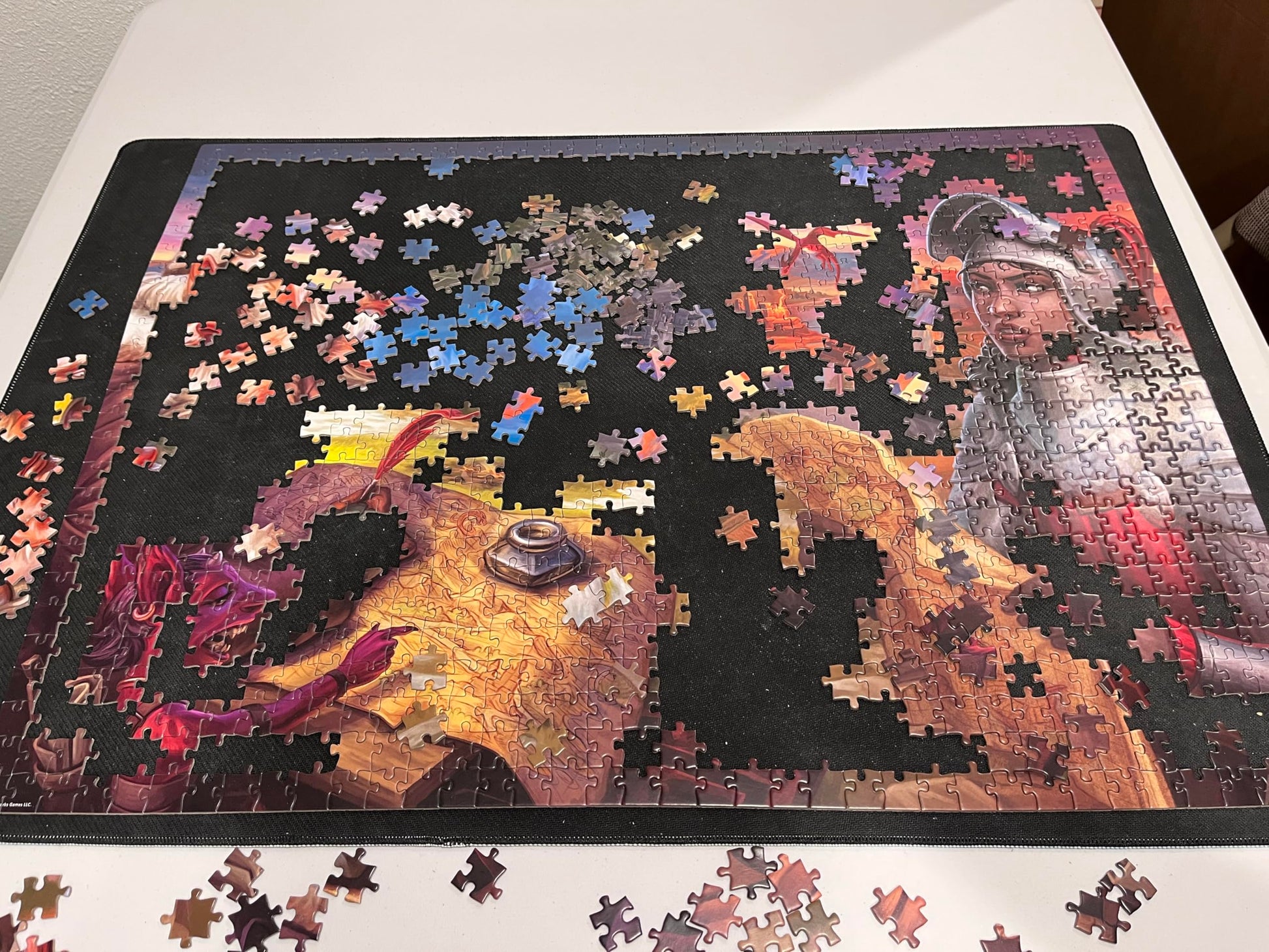 Cartographers of Nalos Jigsaw Puzzle | 1000 Piece Fantasy Art Puzzle | Board Game Art from Cartographers Heroes: A Roll Player Tale | Puzzle
