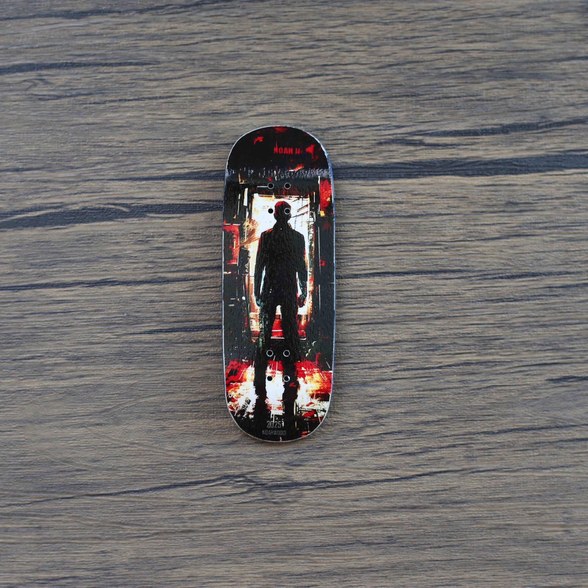NOAHWOOD 15s PRO Fingerboard Deck (5-Layer Colour Maple Wooden Pro Concave 35 x 98mm Handmade Deck + 2 Grip Tape) Noah ii