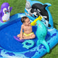 Bestway H2OGO! Polar Pals Kids Inflatable Water Play Center (53" x 51.5" x 28.5") | Outdoor Summer Pool Toy for Children Ages +2