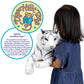 TigerHart Saphed The White Tiger - Squeeze Me! - 17 Inch Stuffed Animal Plush