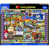 White Mountain 1000 Piece Jigsaw Puzzle Pelican State, I Love Louisiana