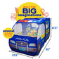 Police Car Pop Up Play Tent with Sound Button and Policeman Officer Costume for Kids, Toddlers, Boys, Girls, Indoors & Outdoors - Playhouse