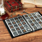 200 Pockets Coin Album - Coin Collecting Book with 10 Pages, 33x33 mm Grid Holder for Pounds Pence Cents Dollars Nickel (Black) CS48200BK