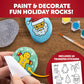 Blue Marble Santa's Christmas Craft Kit for Kids - 15 Magical Christmas Crafts for Kids, Make Suncatchers, Paint Holiday Rocks, Make Magnetic Tile Art