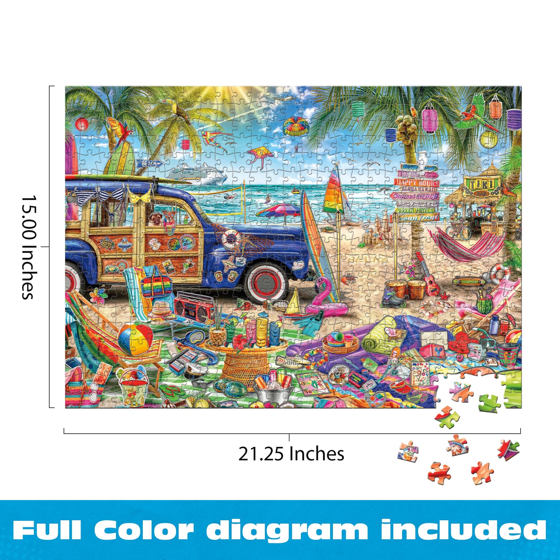 Buffalo Games - Aimee Stewart Beachcomber's Bounty - 500 Piece Puzzle