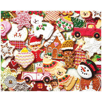 White Mountain 1000 Piece Jigsaw Puzzle Winter Christmas, Holiday Cookies