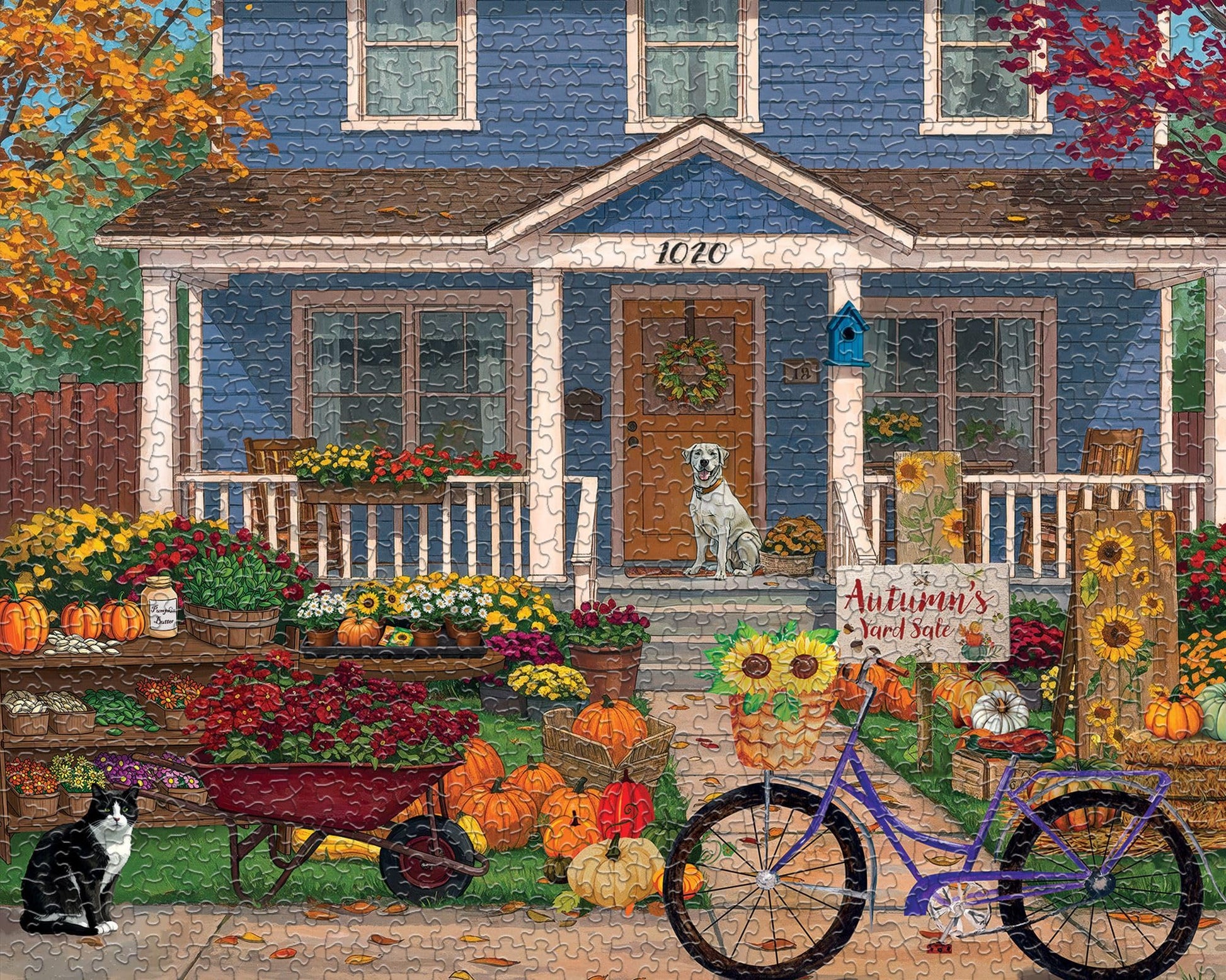 Springbok Autumn's Yard Sale 1000 Piece Jigsaw Puzzle for Adults