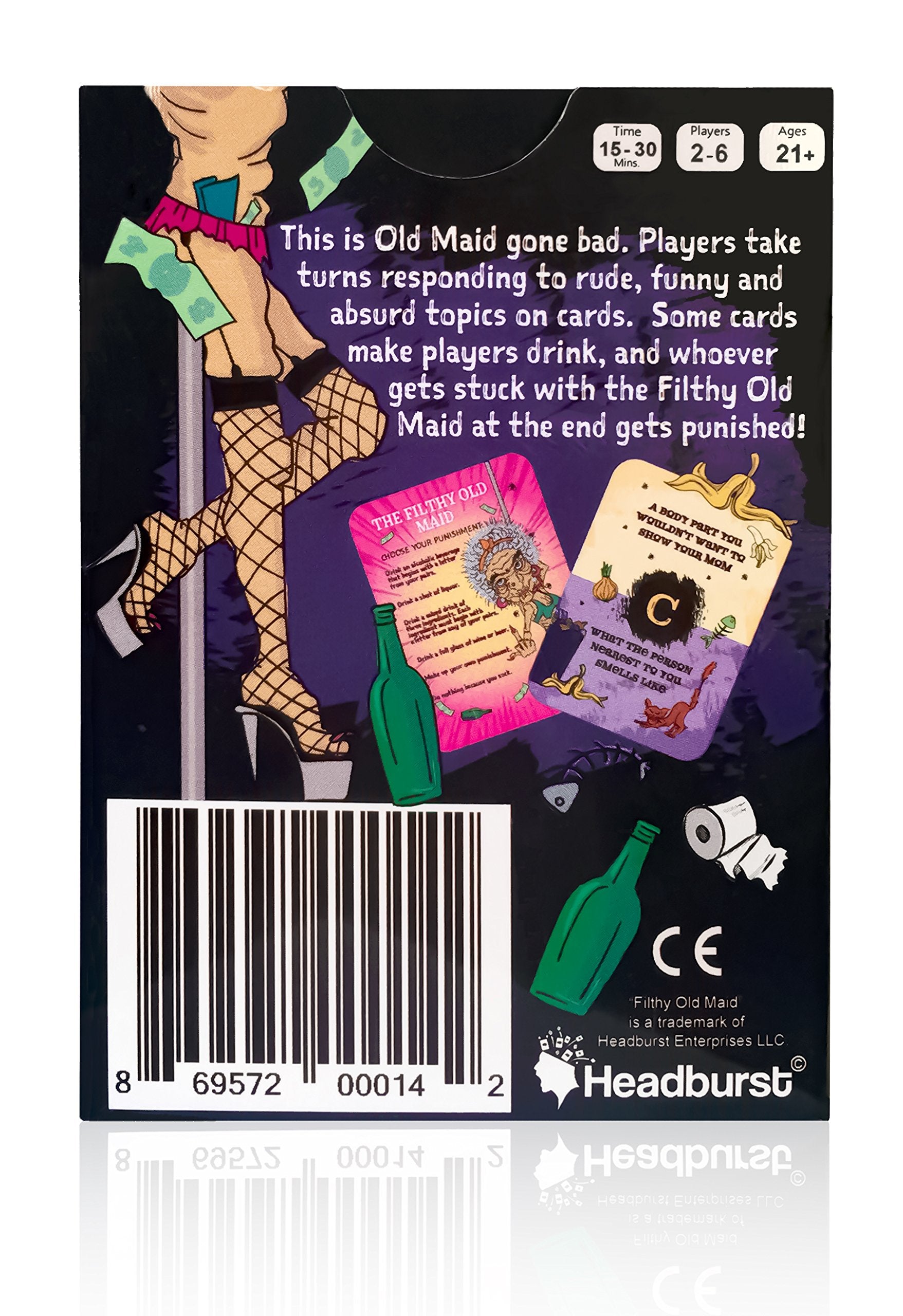 Filthy Old Maid Party Game - A Funny, Social Adult Drinking Game