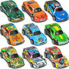 4.2" Toy Cars Metal Race Cars Vehicles 9 Pack, Pull Back Cars Toys for Boys, Girls, Toddlers, Kids 2,3,4,5,6,7 Years Old, Party Favors, Teacher Reward