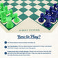 WE Games Four Player Chess Set, Chess Board for Team Chess, Combination Chess Game for Up to 4 Players, Unique Chess Sets for Adults, Roll Up Vinyl