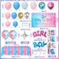 92Pcs Boy or Girl Gender Reveal Decorations Set Balloons Boxes
