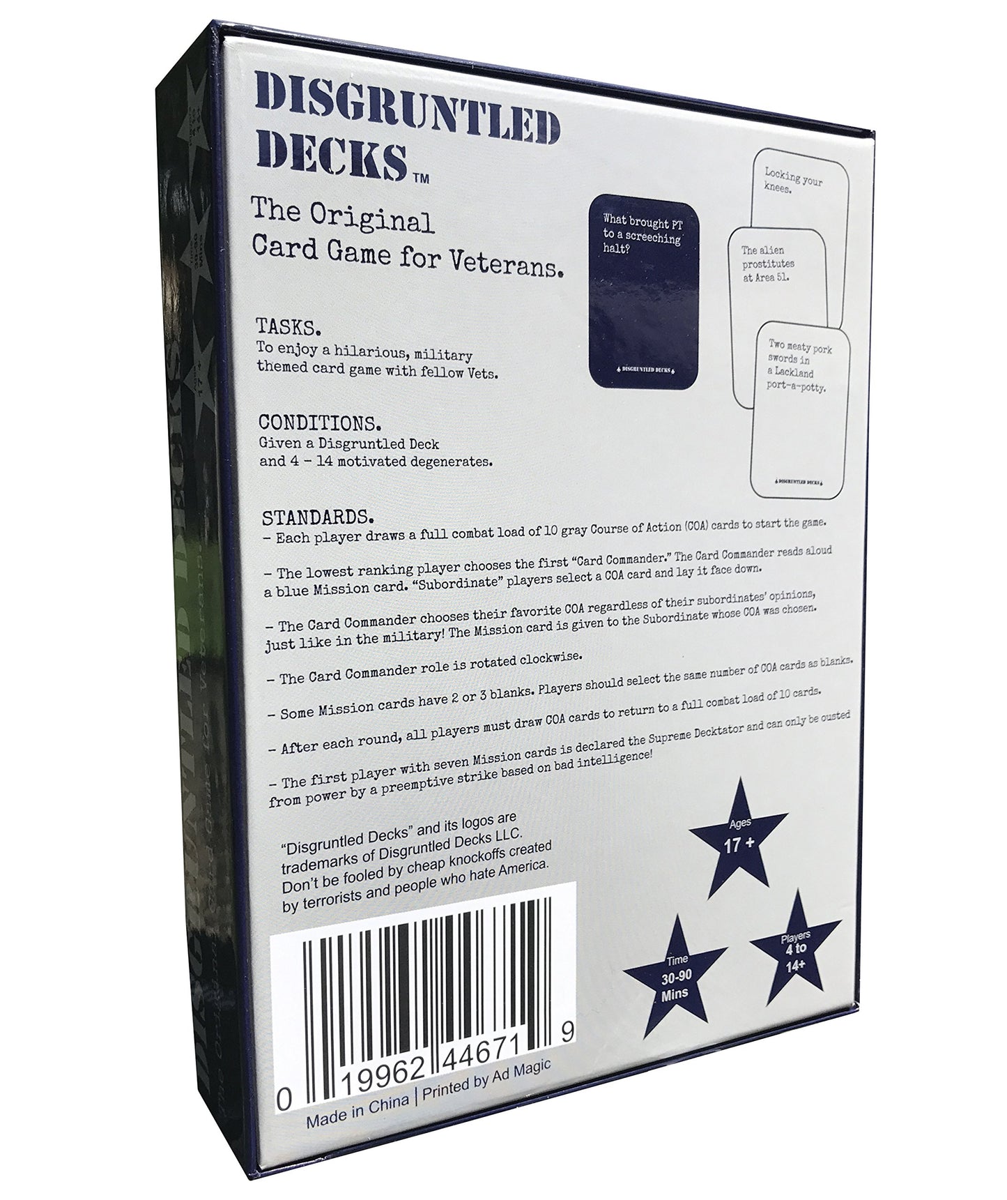 Disgruntled Decks - The Original Military Party Card Game for Veterans - Air Force-Themed Deck