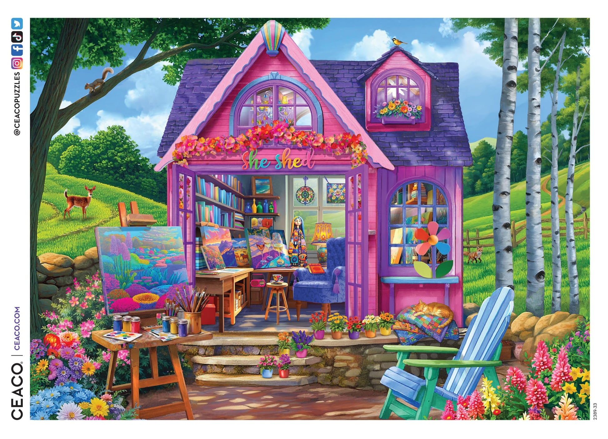 Ceaco - She Shed Studio - 500 Large Piece Jigsaw Puzzle for Adults