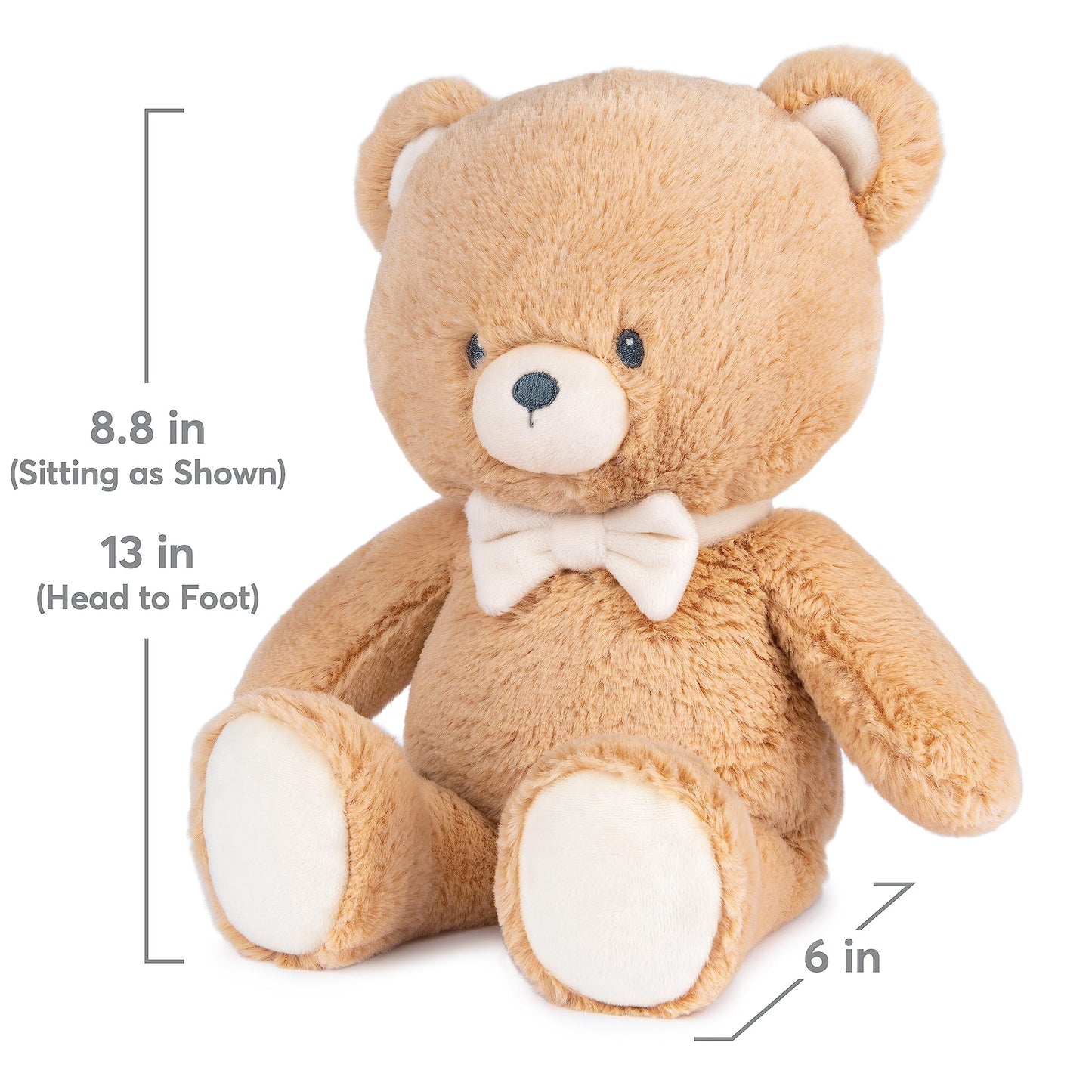 GUND Baby Sustainably Soft Clove 13” Teddy Bear with Bow Tie