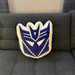 Symbiote Studios Transformers - Decepticon Logo Plush Cushion - Officially Licensed Product, Soft and Cuddly Collectible for Fans and Collectors