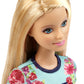 Barbie Fashionistas Doll Floral Top and Striped Skirt - Original