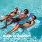 Sloosh 3 Pack 4-in-1 Inflatable Pool Floats Hammock, Water Lounges, Multi-Purpose Swimming Pool Accessories (Saddle, Lounge, Hammock, Drifter), Lake