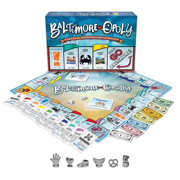 Late for The Sky Baltimore-Opoly City Board Game - Family Strategy Game with Baltimore Landmarks, Ages 8+, 2-6 Players, Local Trivia, Collect