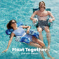 Sloosh Pool Floats Adult, 2 Packs Inflatable Pool Lounge Chairs,Blow up Hammock Pool Noodles Floats for Adults,Floating Water Chair for Pool Party