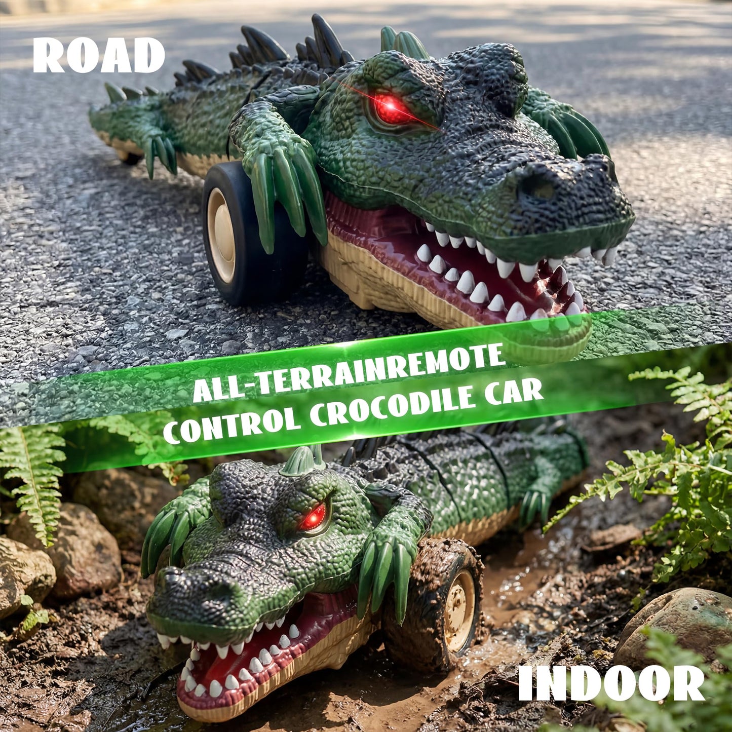 LEFEI Remote Control Crocodile Car Toy,2.4Ghz RC Toy Cars