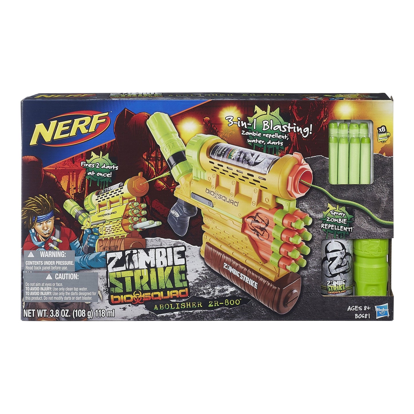 Nerf Zombie Strike Bio Force Blaster (Hi)