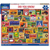 White Mountain 1000 Piece Jigsaw Puzzle Adults Fun Vintage, Did You Know