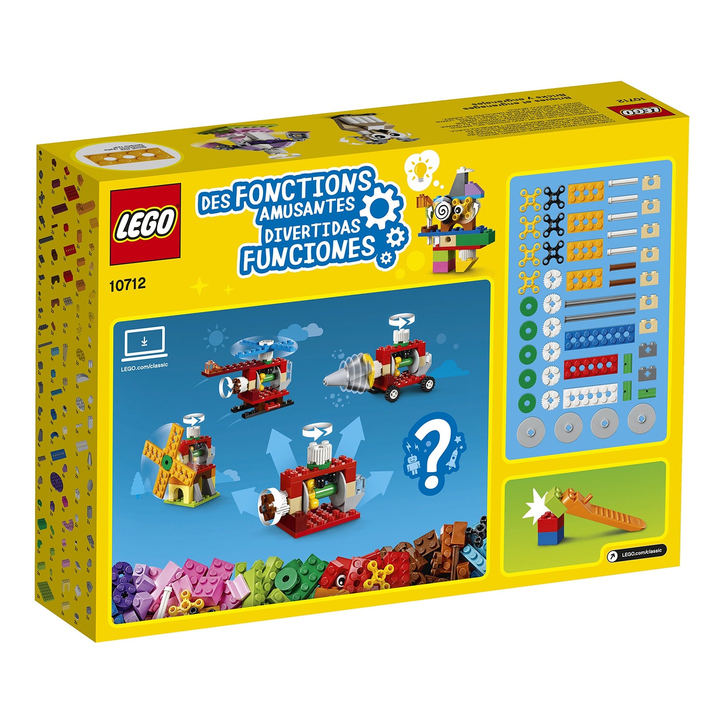 LEGO Classic Bricks and Gears 10712 Building Kit (244 Pieces)