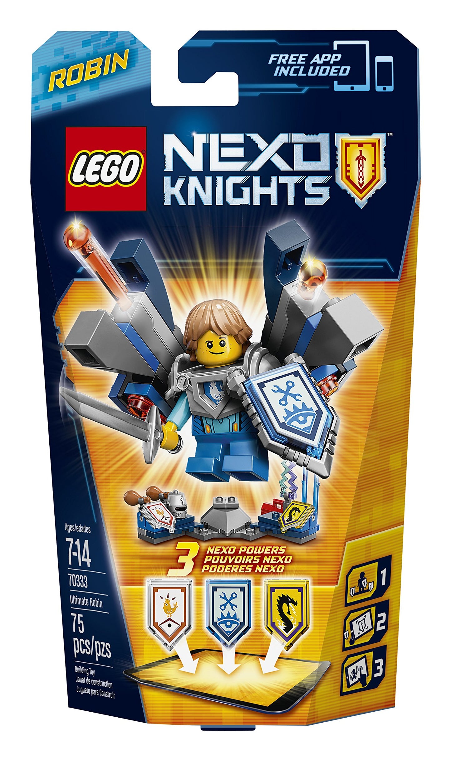 LEGO Nexo Knights Ultimate Robin Building Kit (75 Piece)