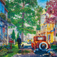 Springbok 4th of July Walk 1000 Piece Jigsaw Puzzle for Adults - Independence Day in the Neighborhood - Unique Cut Pieces - Made in USA