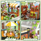 Flower House Building Block for Adults, Garden Architecture Building Toy with LED, Greenhouse Model Building Set, Garden Glass House Building Kit