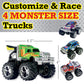 Creativity for Kids Monster Truck Custom Shop - Customize 4 Monster Trucks, Gifts for Boys (Ages 5+)