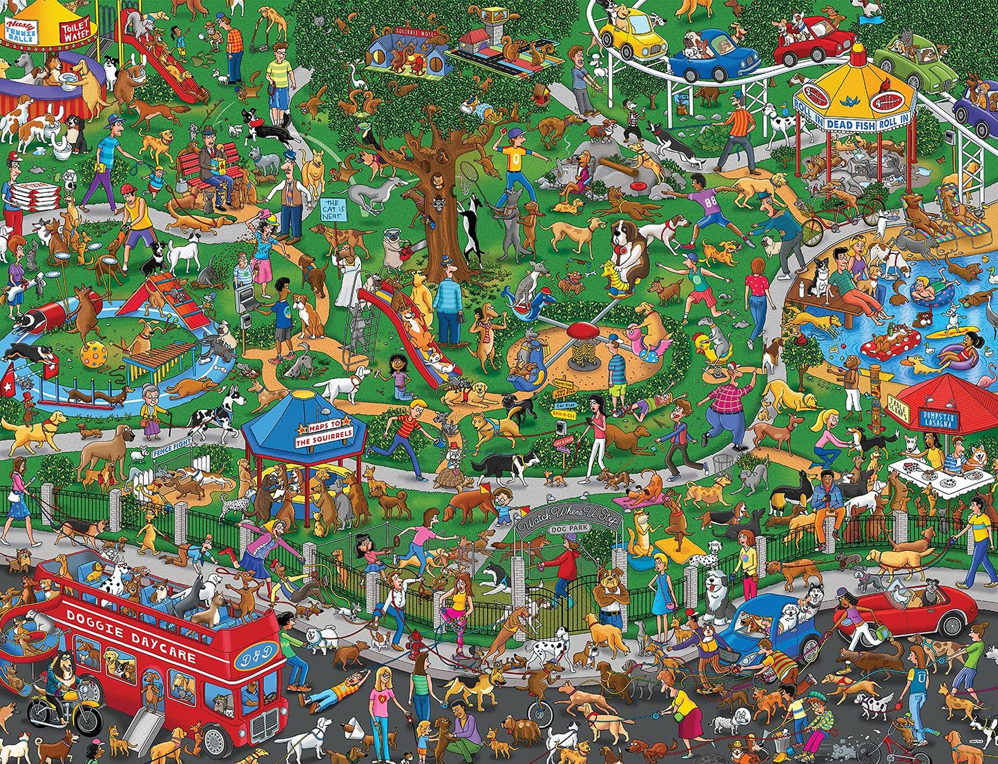 Springbok Dog Park 1000 Piece Jigsaw Puzzle for Adults