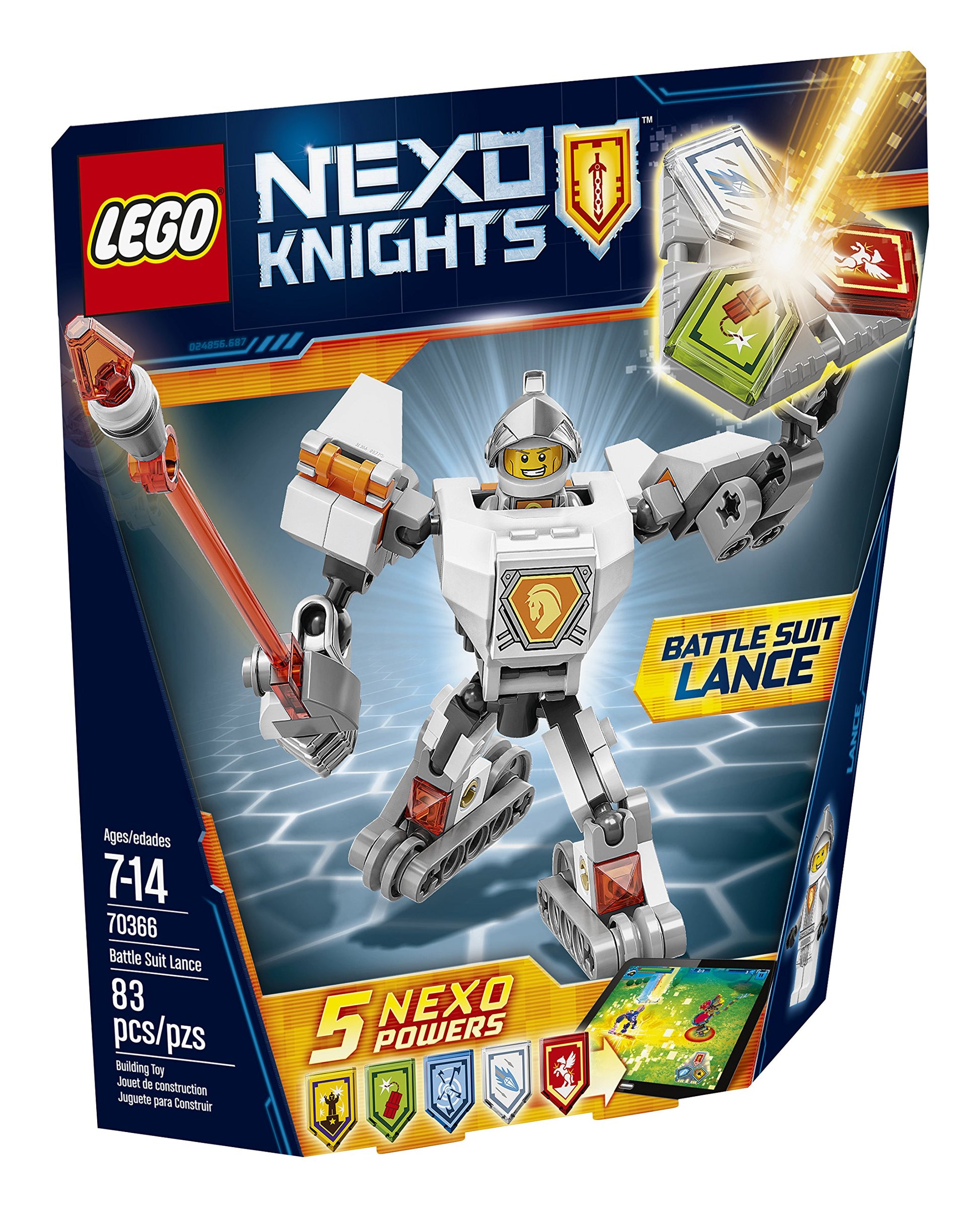 LEGO Nexo Knights Battle Suit Lance 70366 Building Kit (83 Piece)