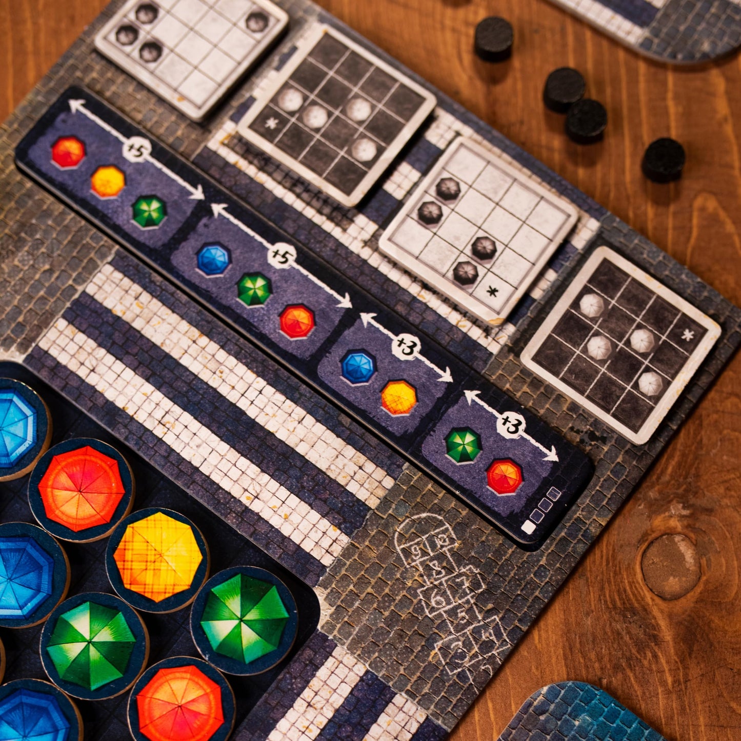 Pandasaurus Games Umbrella Board Game - A Vibrant New York City Strategy Game, Fun, Challenging Family Game for Kids & Adults, Ages 8+, 1-4 Players