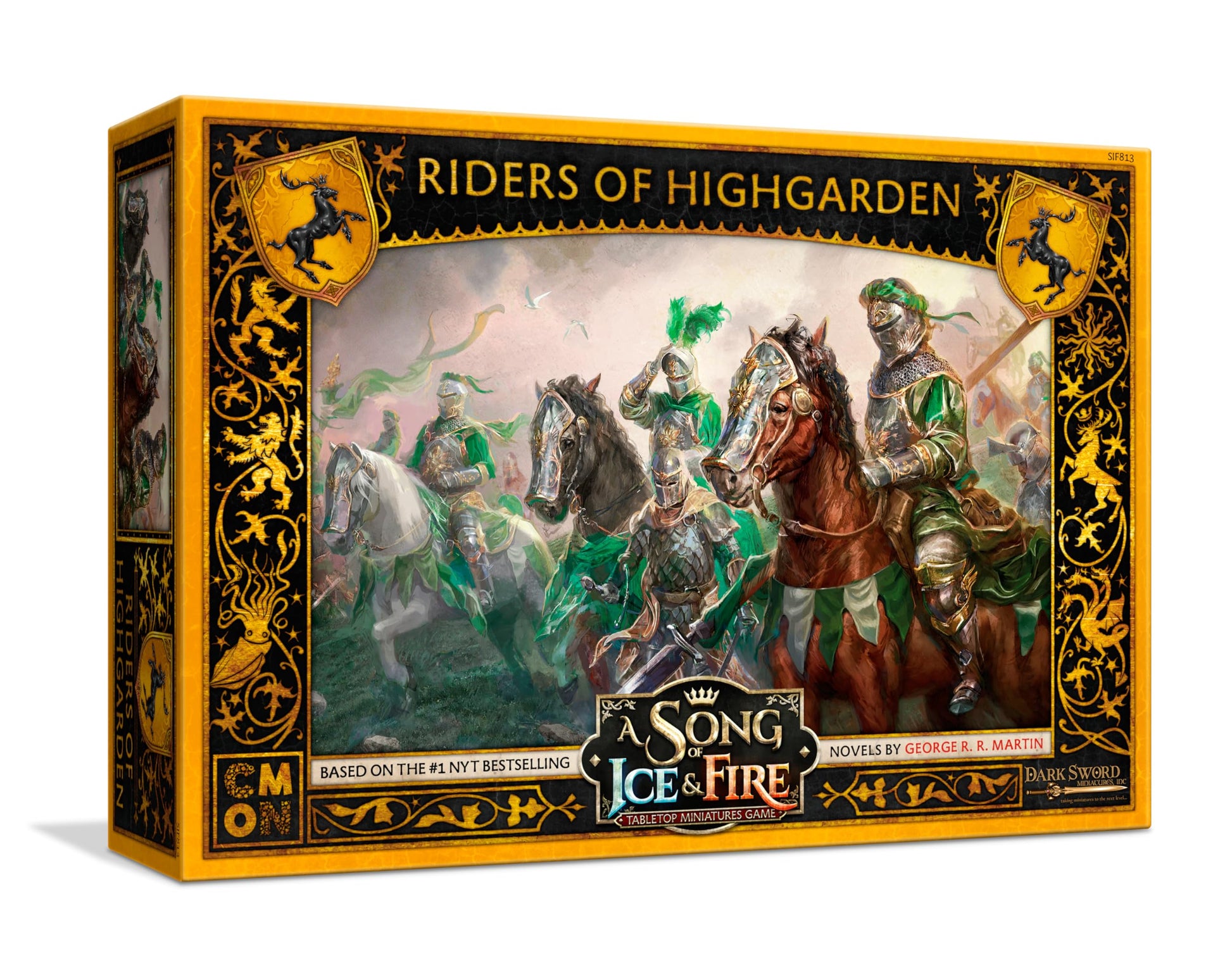 CMON A Song of Ice and Fire Tabletop Miniatures Game Riders of Highgarden Unit Box (Multilingual Edition) - Strategy Game for Adults, Ages 14+, 2+