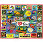 White Mountain 1000 Piece Jigsaw Puzzle Lover Sport Collage, Pickleball