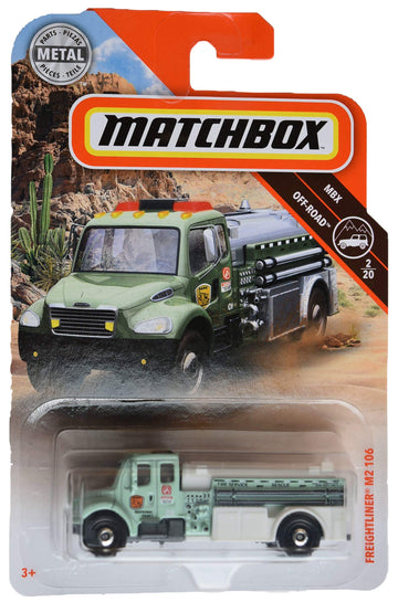 Matchbox 2019 MBX Off-Road Freightliner M2 106 (Fire Engine) 61/125, Pale Green