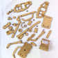 StonKraft Wooden 3D Puzzle Helicopter - Home Decor, Construction Toy, Modeling Kit, School Project - Easy to Assemble