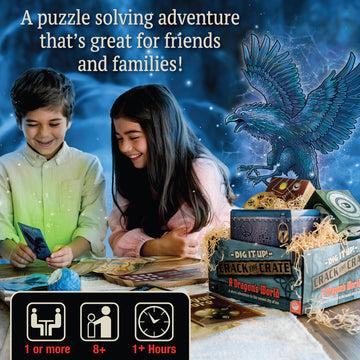 MindWare Dig It Up! Crack the Crate Board Game for 1 or More Players - Bring the Thrill of Escape Rooms Home - for Adults & Kids 8 & Up